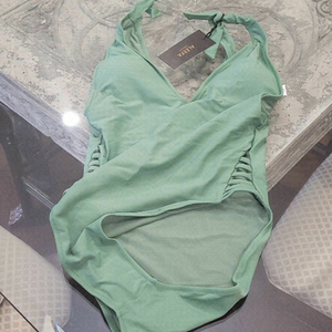 ALEEFA STRAPPY SIDE OPEN BACK ONE PIECE SWIMSUIT XL new